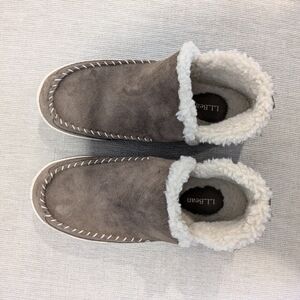 L.L. Bean Women's Tan Sherpa Slippers